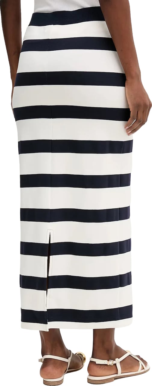 Max Mara Skirts Blu Marino Rigato Navy