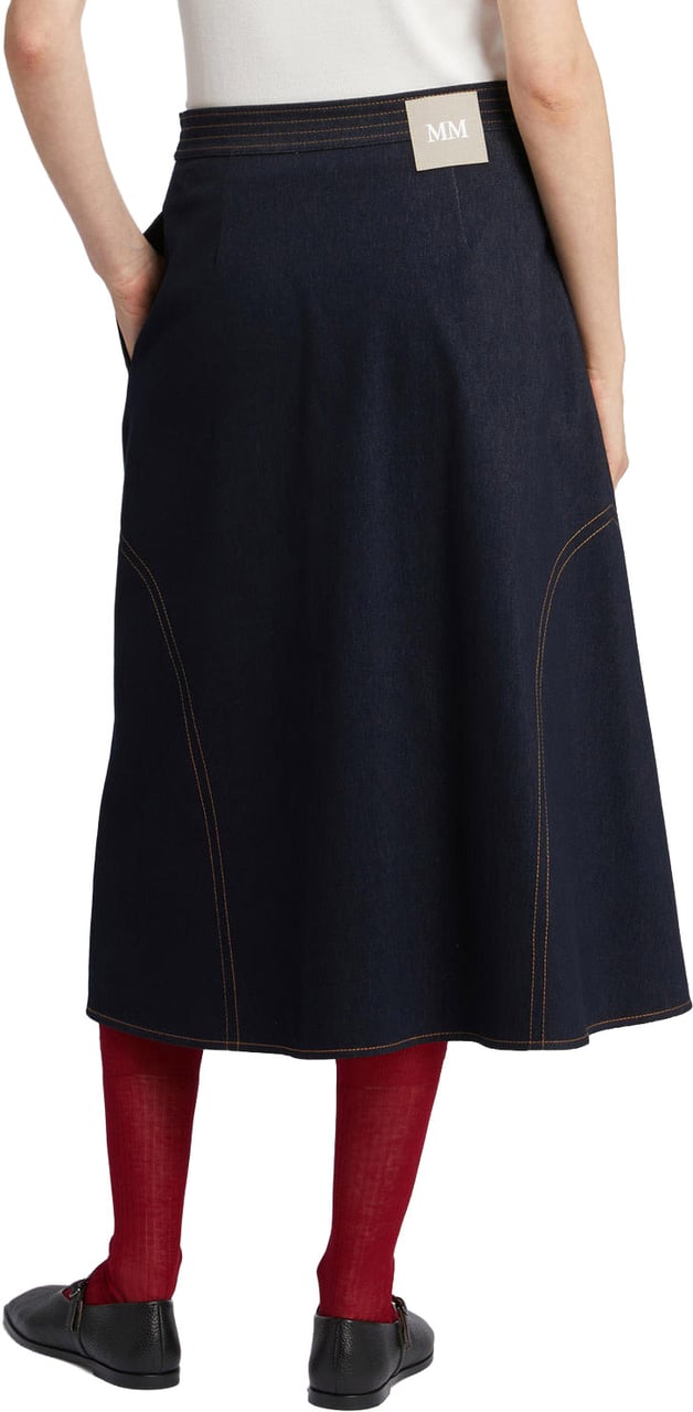 Max Mara Skirts Blu Notte Navy
