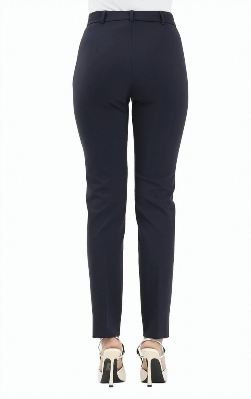 Max Mara Mstcasa Viscose Jersey Trousers Zwart