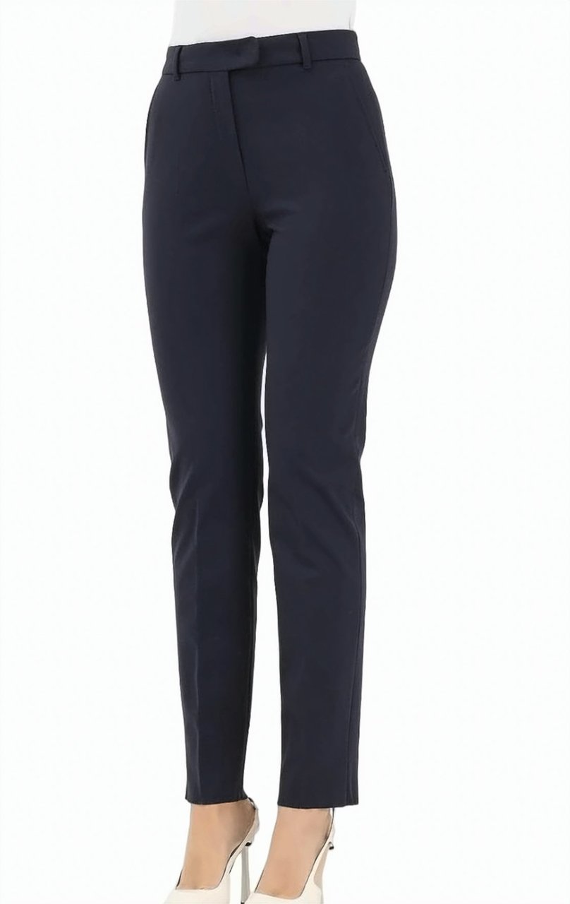 Max Mara Mstcasa Viscose Jersey Trousers Zwart