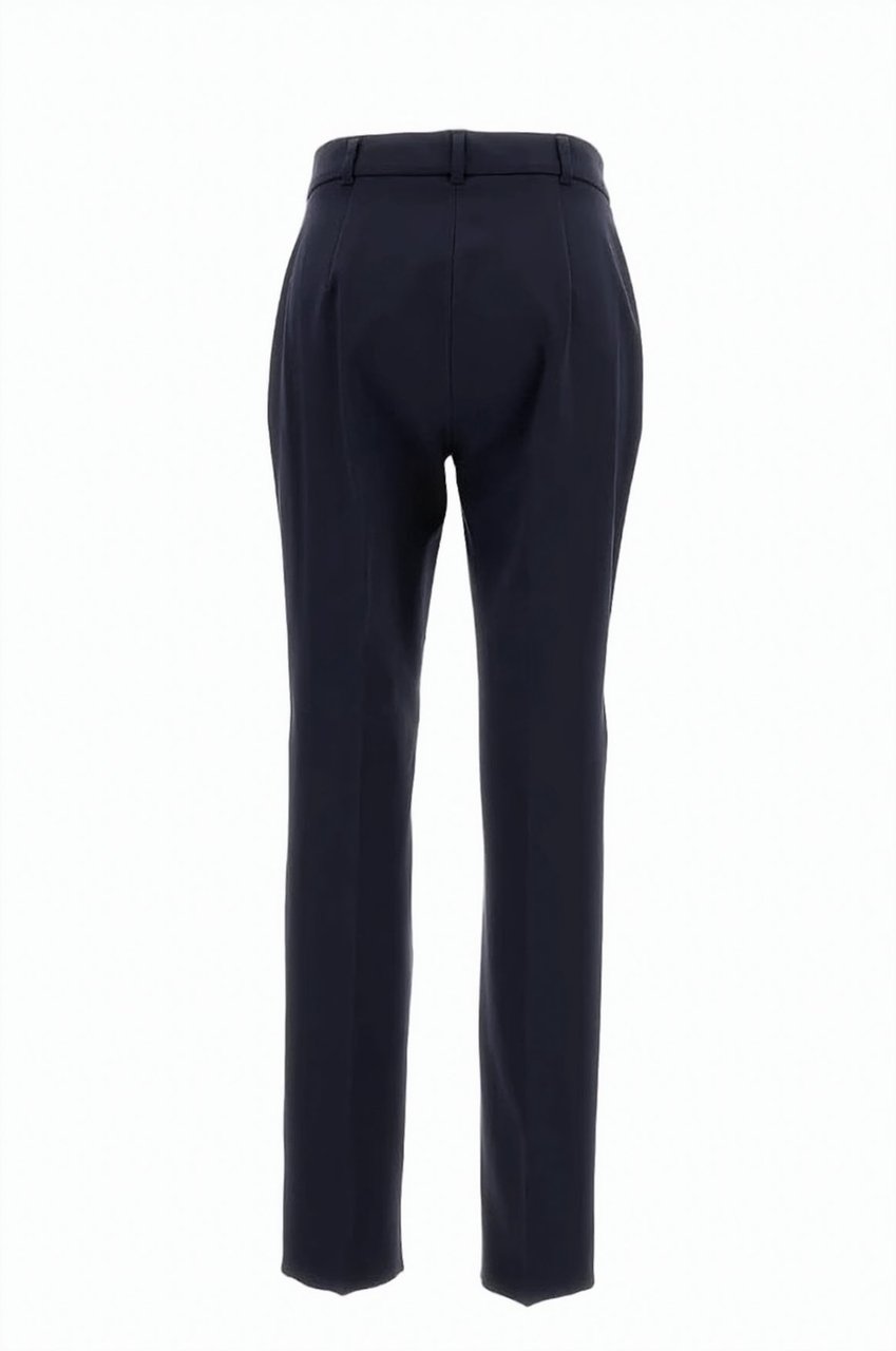 Max Mara Mstcasa Viscose Jersey Trousers Zwart