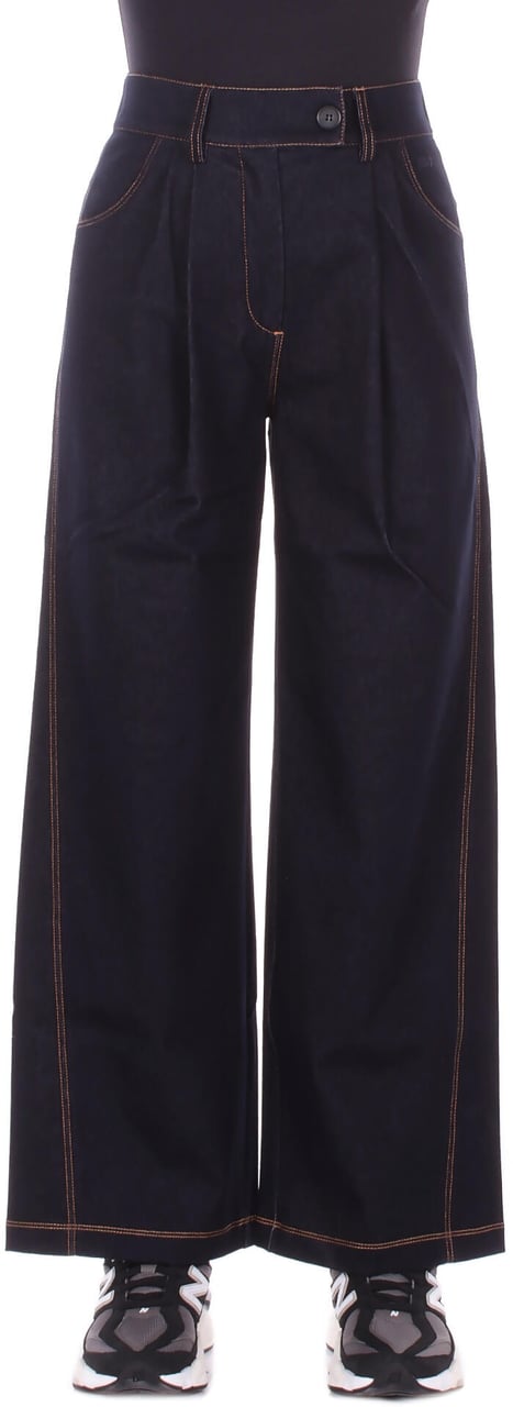 Max Mara Trousers Blue Navy