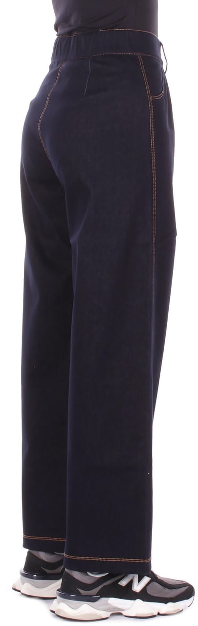 Max Mara Trousers Blue Navy