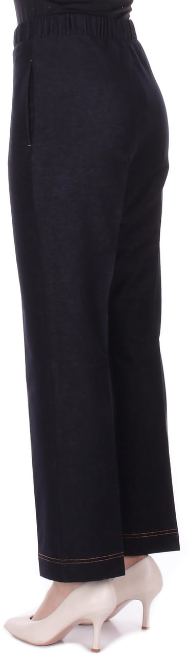 Max Mara Trousers Blue Blauw