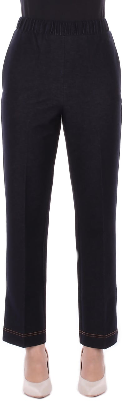 Max Mara Trousers Blue Blauw