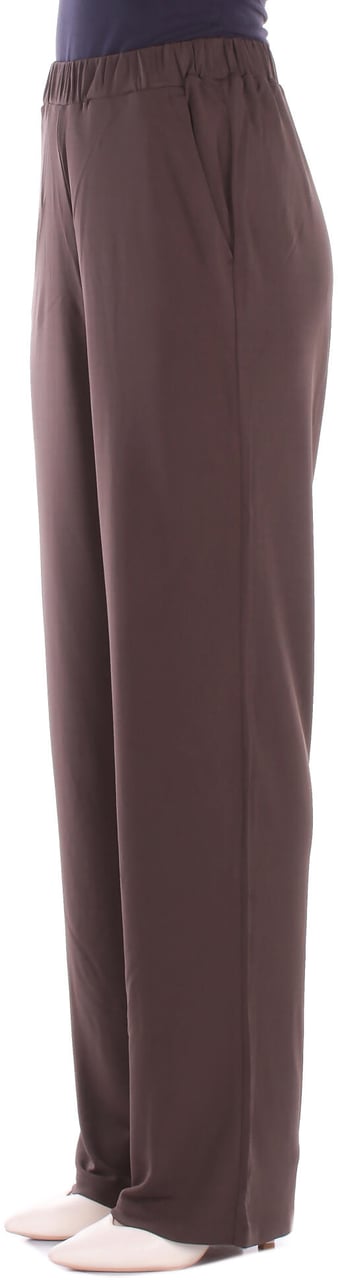 Max Mara Trousers Dark Brown Bruin