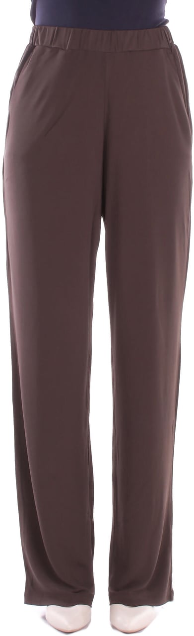 Max Mara Trousers Dark Brown Bruin