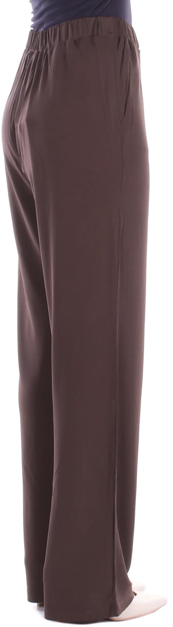 Max Mara Trousers Dark Brown Bruin