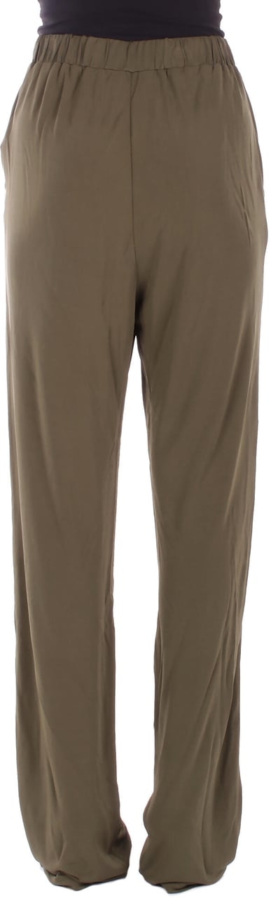 Max Mara Trousers Muschio Donkergroen