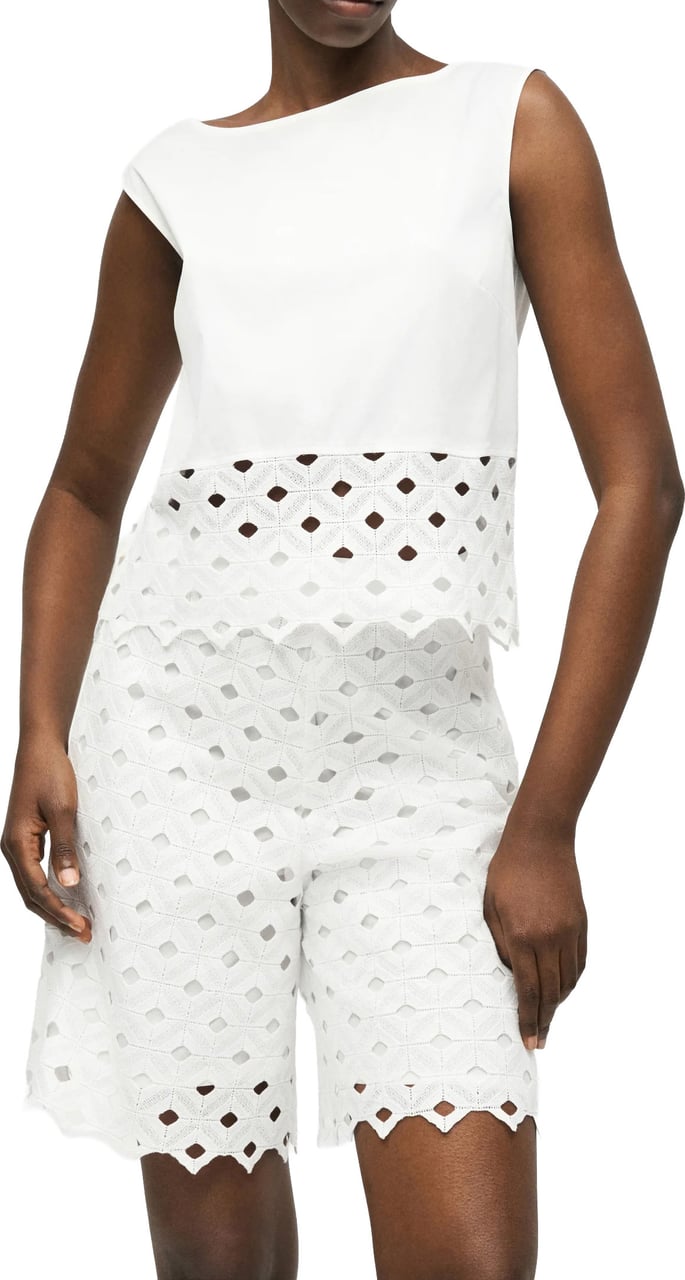 Max Mara Rtw Bianco Ottico Wit