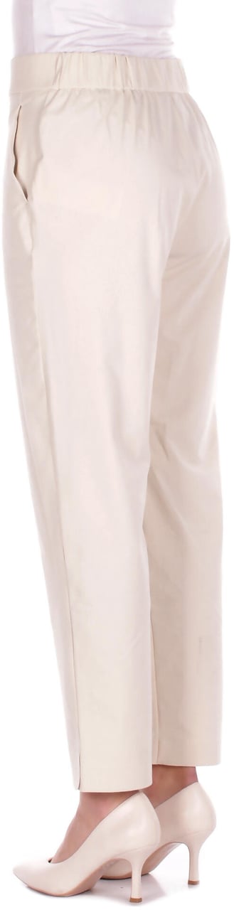 Max Mara Trousers Cream Wit