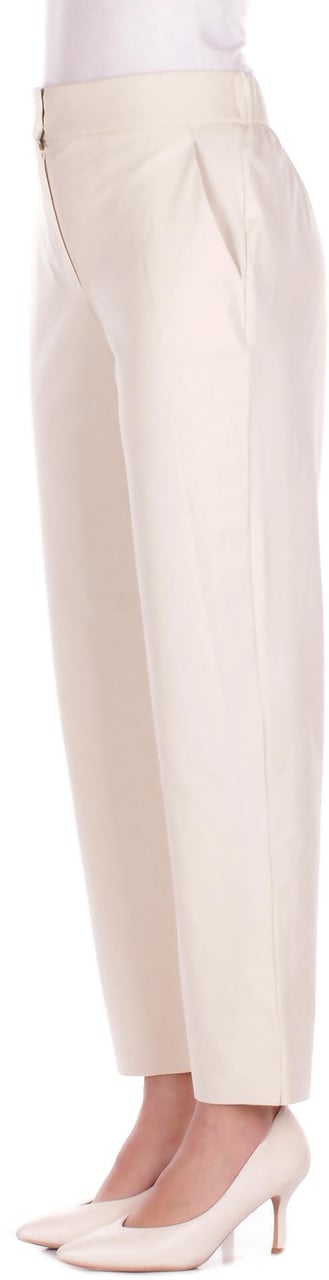 Max Mara Trousers Cream Wit