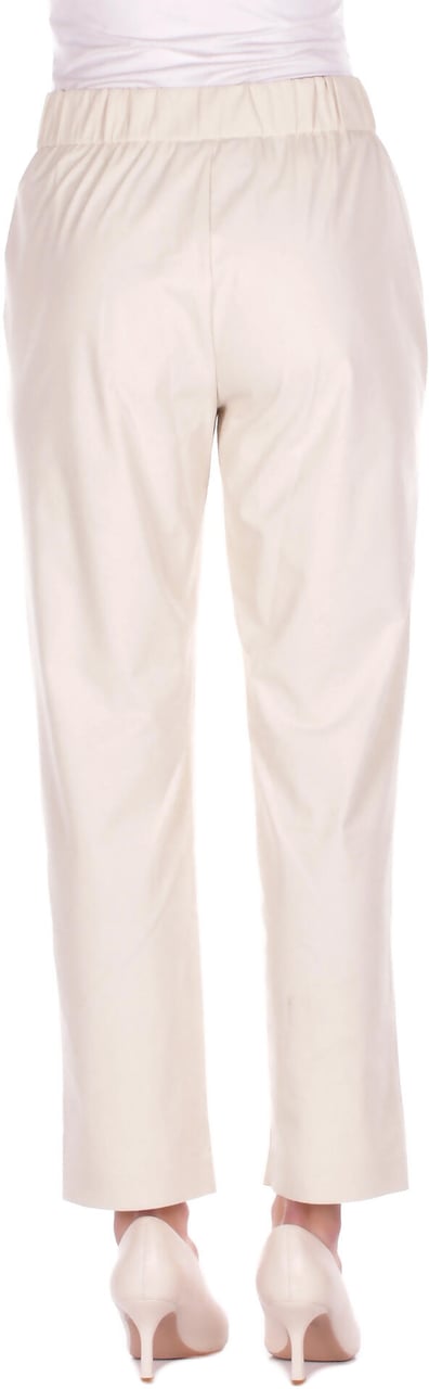 Max Mara Trousers Panna Wit