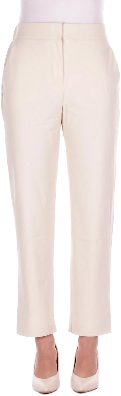 Max Mara Trousers Panna Wit