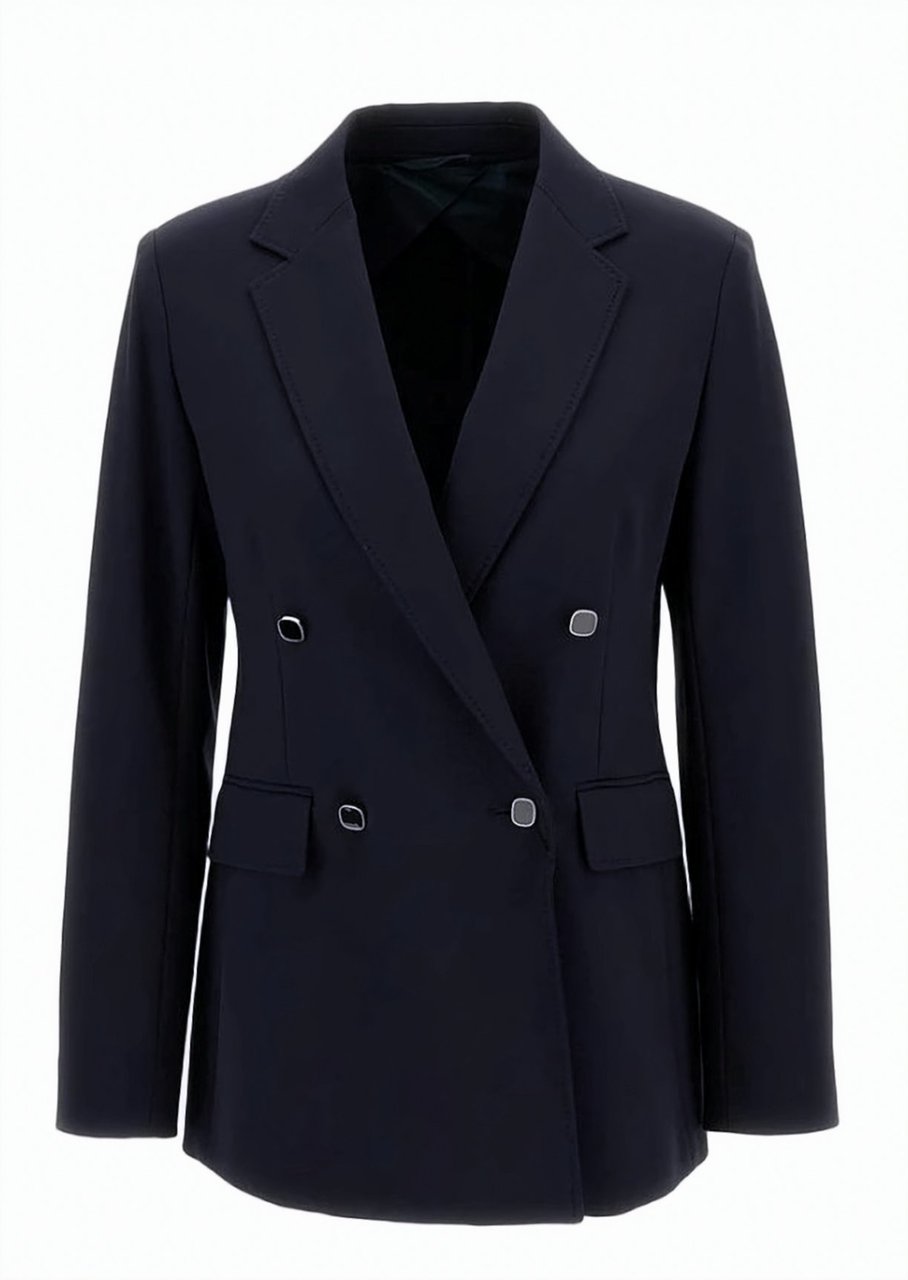 Max Mara Mstriviera Double-Breasted Blazer Zwart