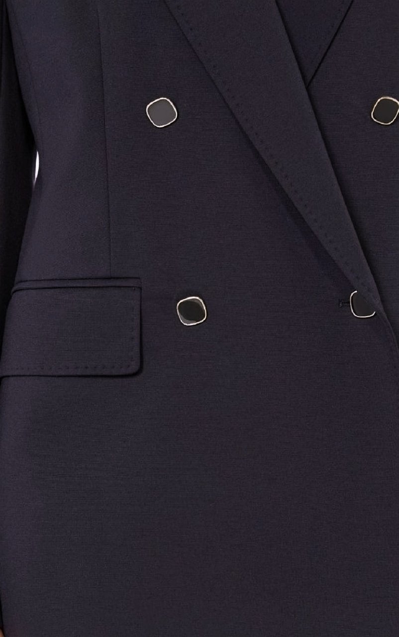 Max Mara Mstriviera Double-Breasted Blazer Zwart