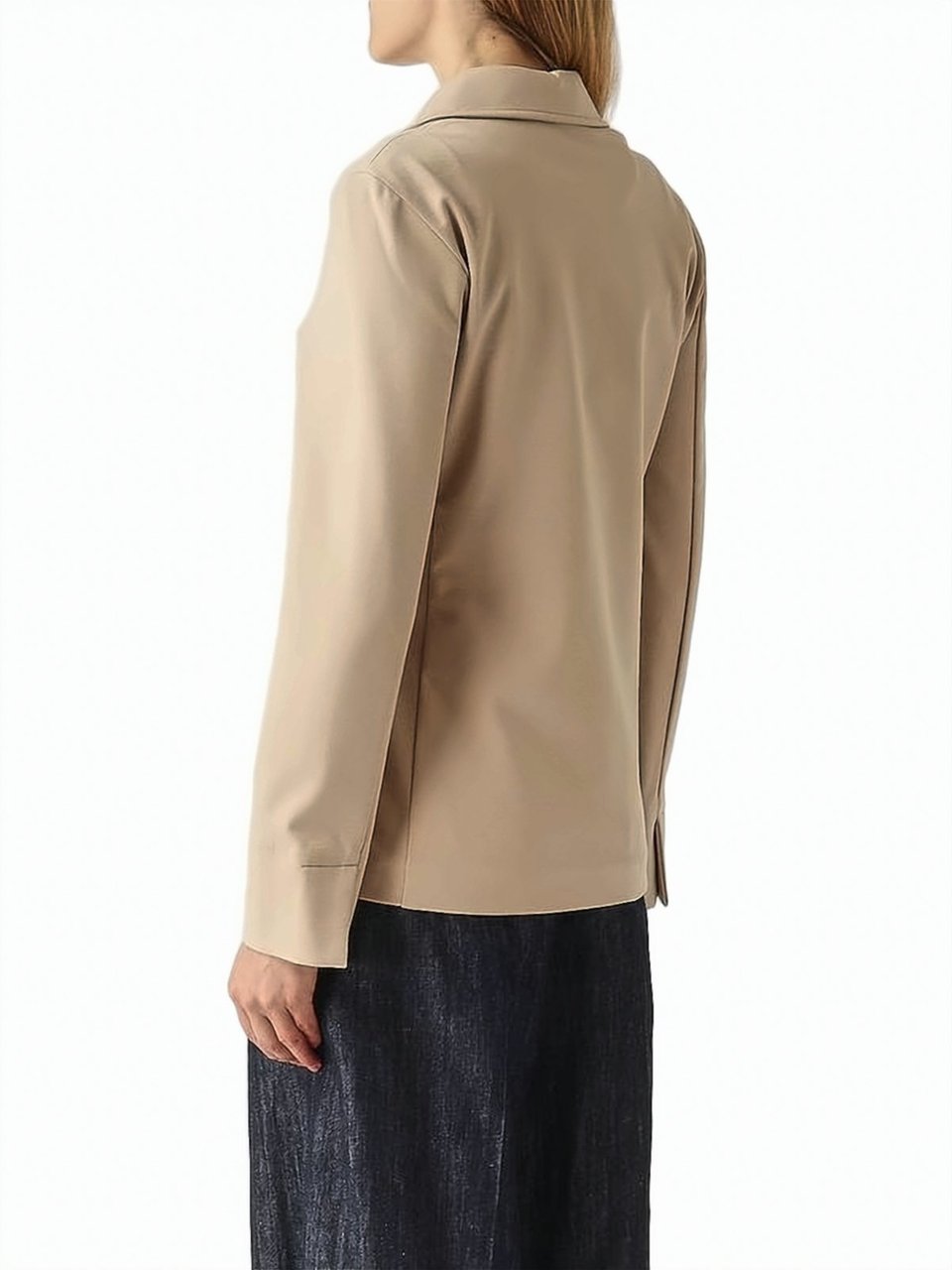 Max Mara Baco Stretch Viscose Blend Blazer Neutraal