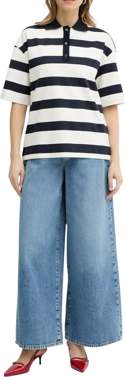 Max Mara T-Shirts And Polos Blu Marino Rigato Divers