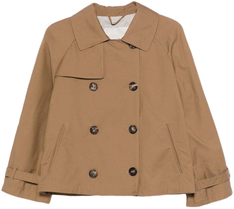 Max Mara Coats Marrone Beige