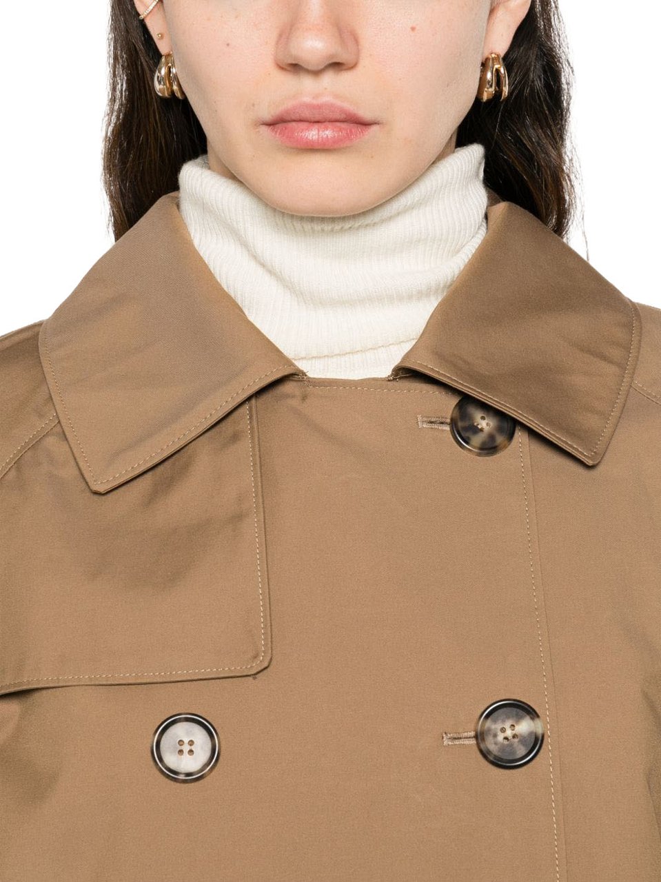 Max Mara Coats Marrone Beige