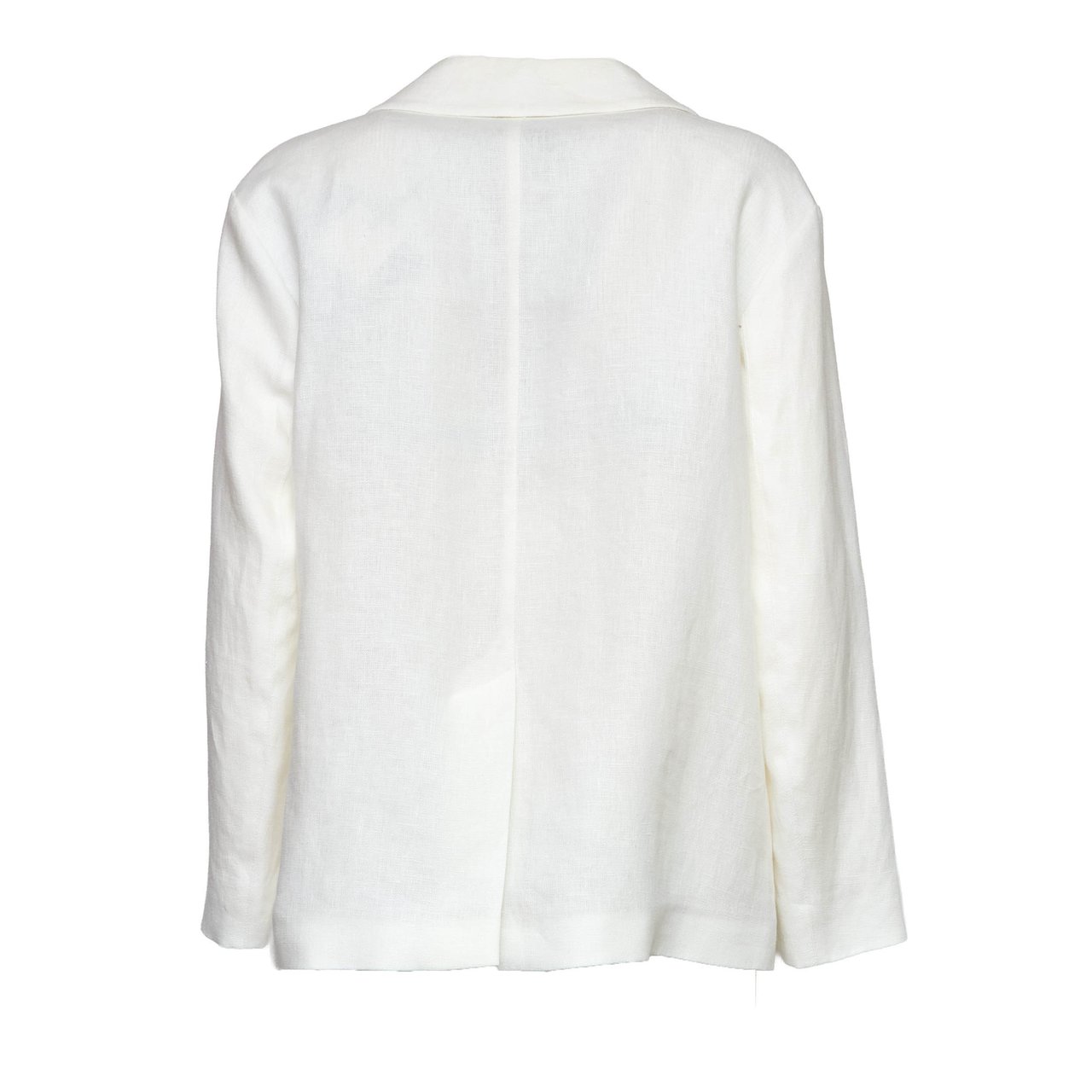 Max Mara Carlotta Pure Linen Single Breasted Blazer Wit