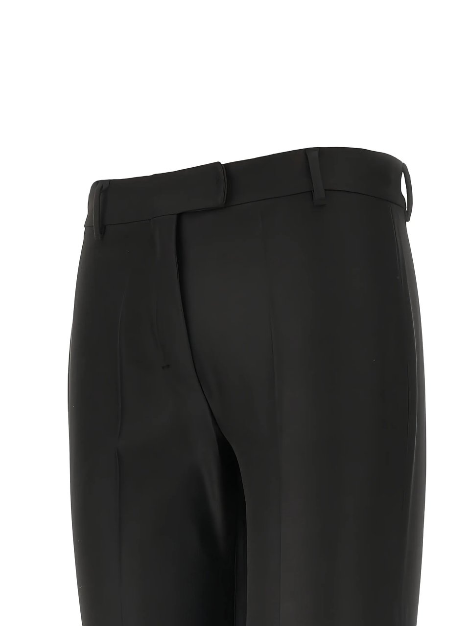 Max Mara Black Fatina Straight-Leg Tailored Pants Zwart