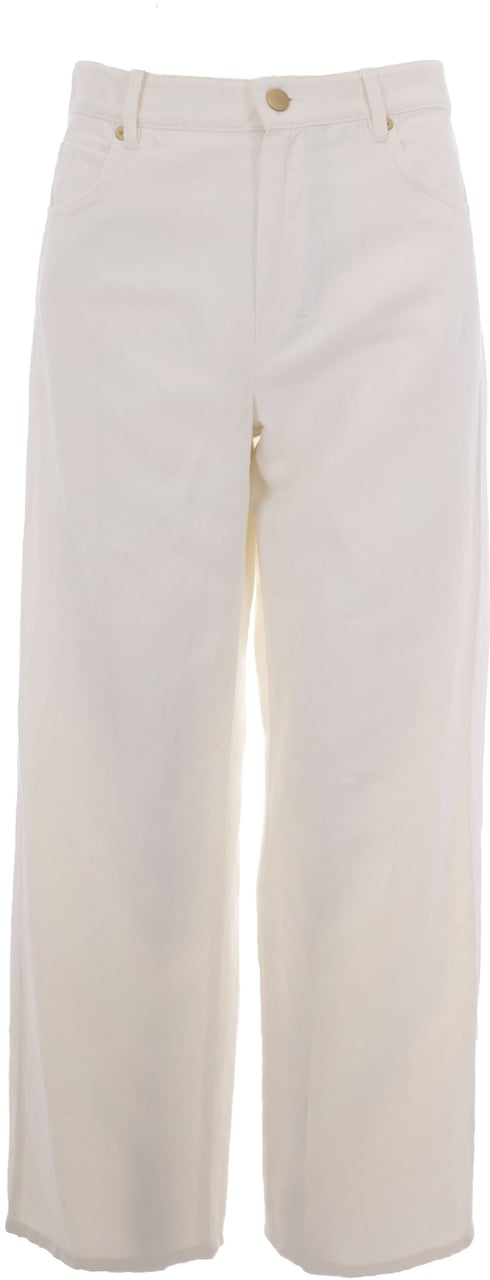 Max Mara 'S Max Mara Trousers Bianco Wit