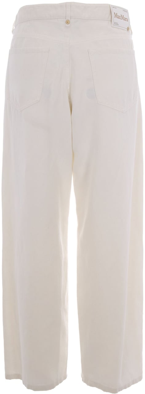 Max Mara 'S Max Mara Trousers Bianco Wit