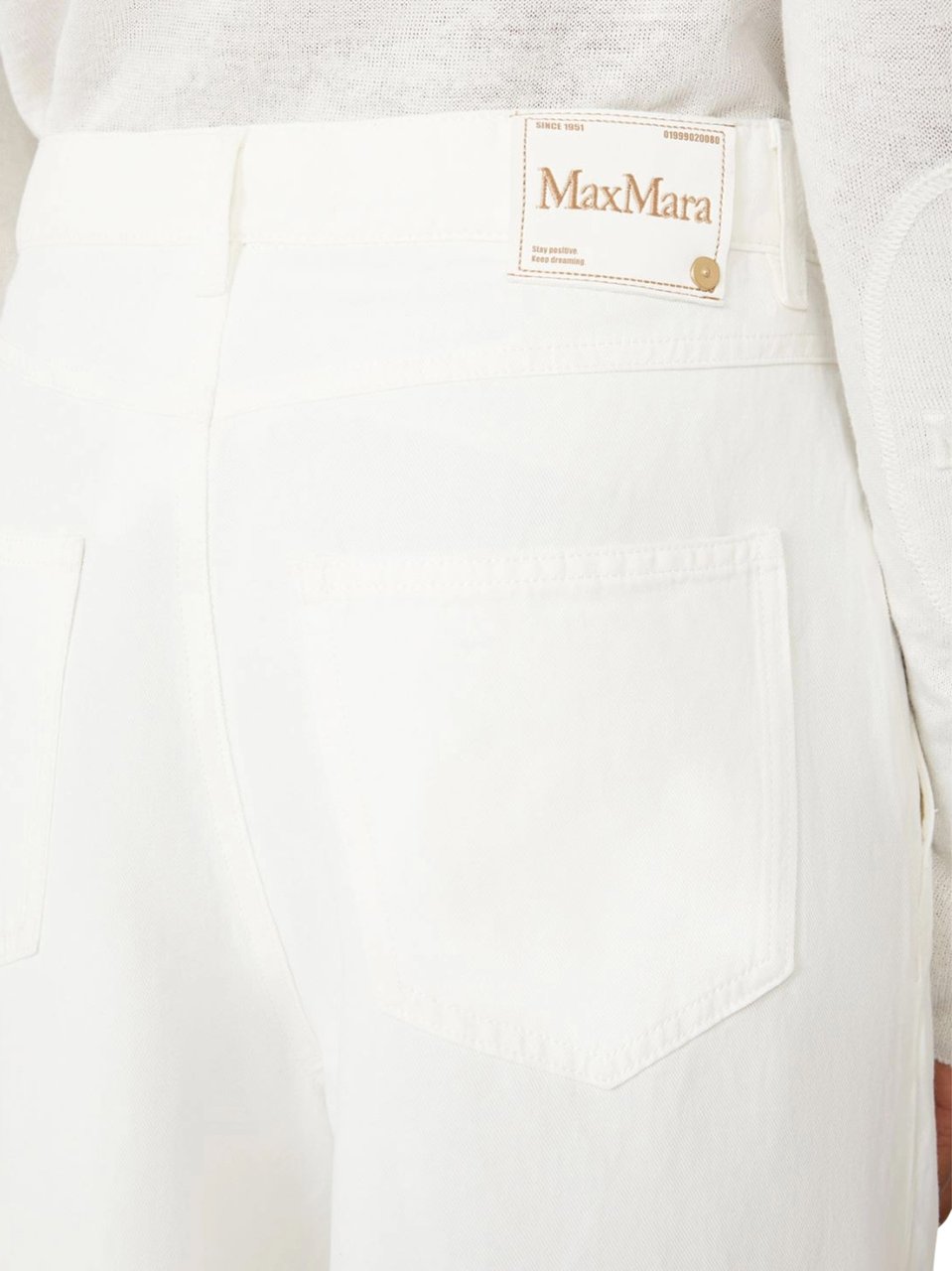 Max Mara Wide-Leg Trousers with High Waist and Front Pleats Wit