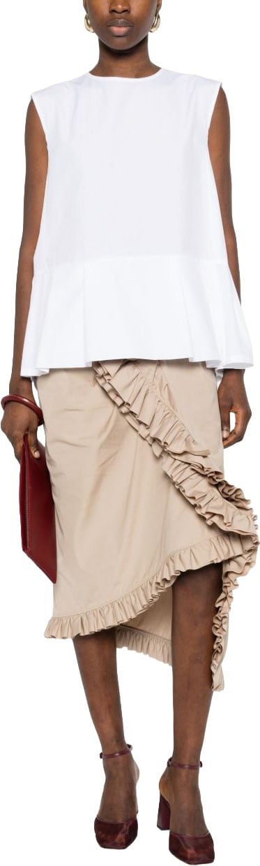 Max Mara Top Ivory Wit