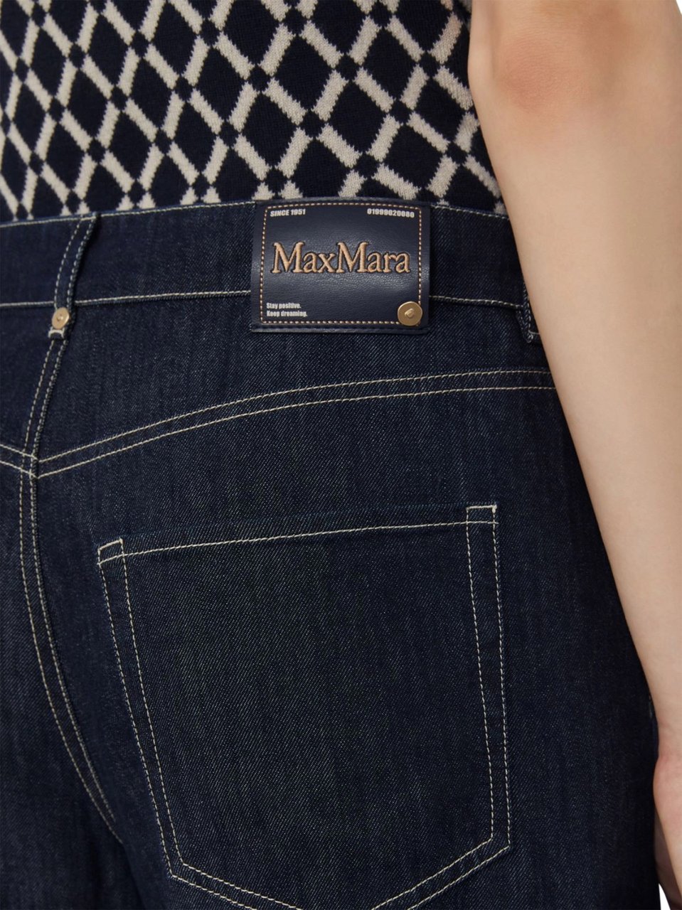 Max Mara Wide-Leg Cropped Jeans with Classic Five-Pocket Styling Zwart