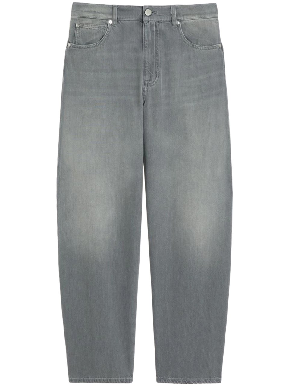 Max Mara Wide-Leg Denim Pants with Classic Five-Pocket Design Grijs