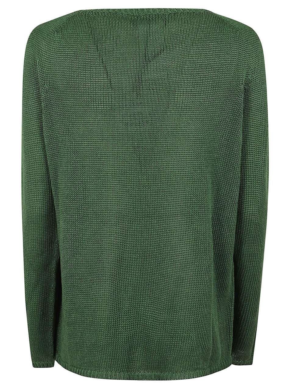 Max Mara Giolino Boat Neck Linen Sweater Groen