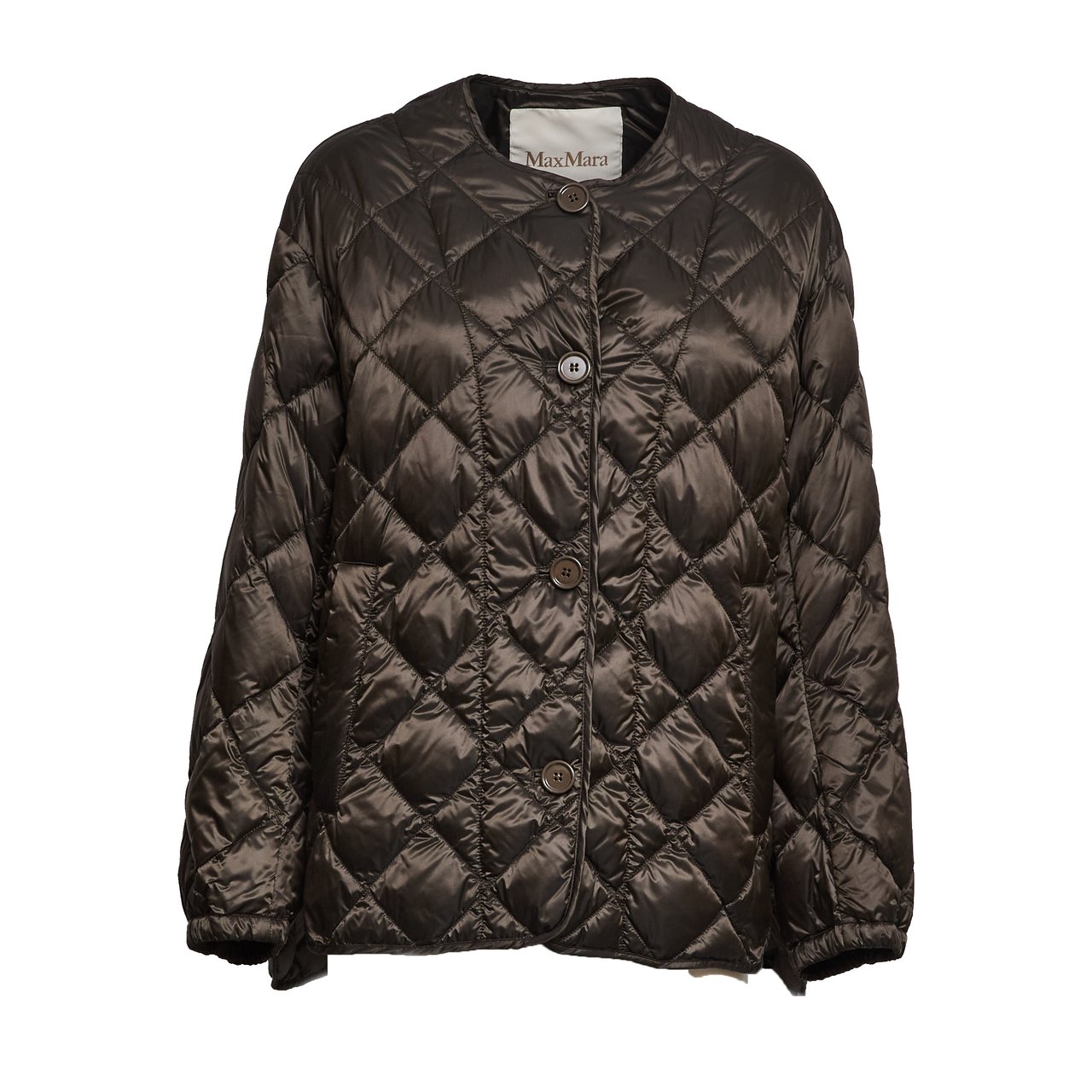 Max Mara Softd Quilted Down Short Jacket Zwart