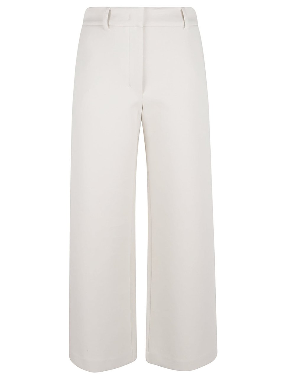 Max Mara Wide-Leg Cropped Trousers with Tailored Finish Wit