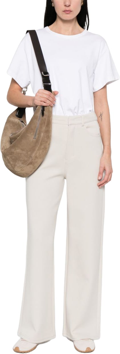 Max Mara Trousers Avorio Wit