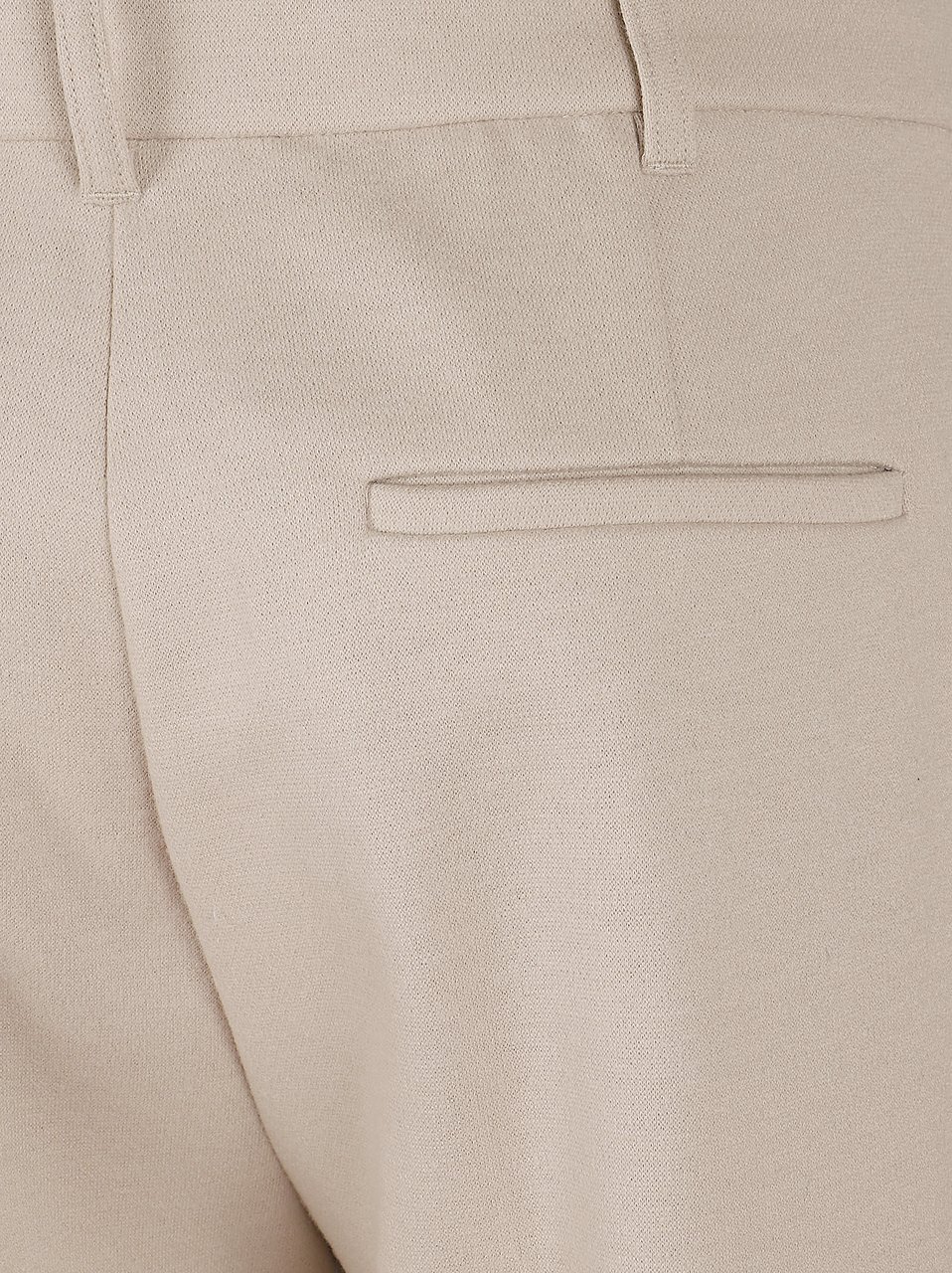Max Mara Tailored Straight-Leg Pants in Wool and Cotton Blend Neutraal
