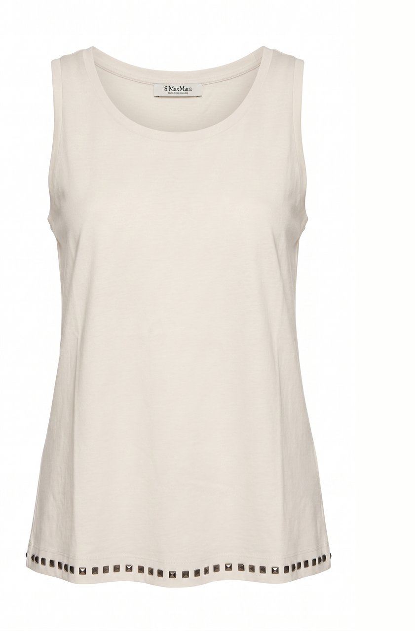 Max Mara T-Shirts And Polos Ecru Wit