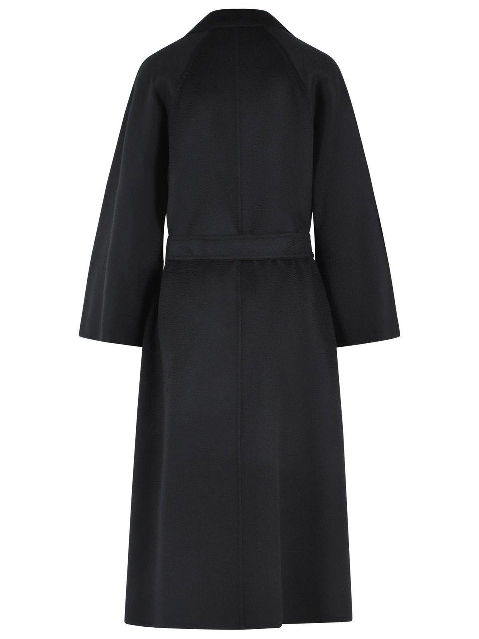 Max Mara 'Icon Ludmilla' Black Cashmere Coat Zwart
