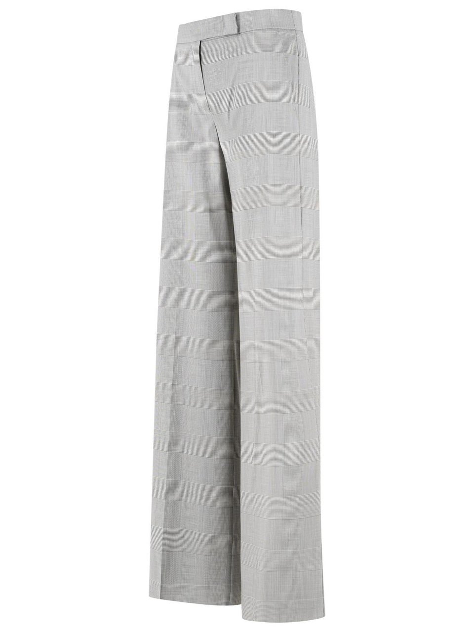 Max Mara 'Netto' Olive Green Prince Of Wales Wool Pants Wit