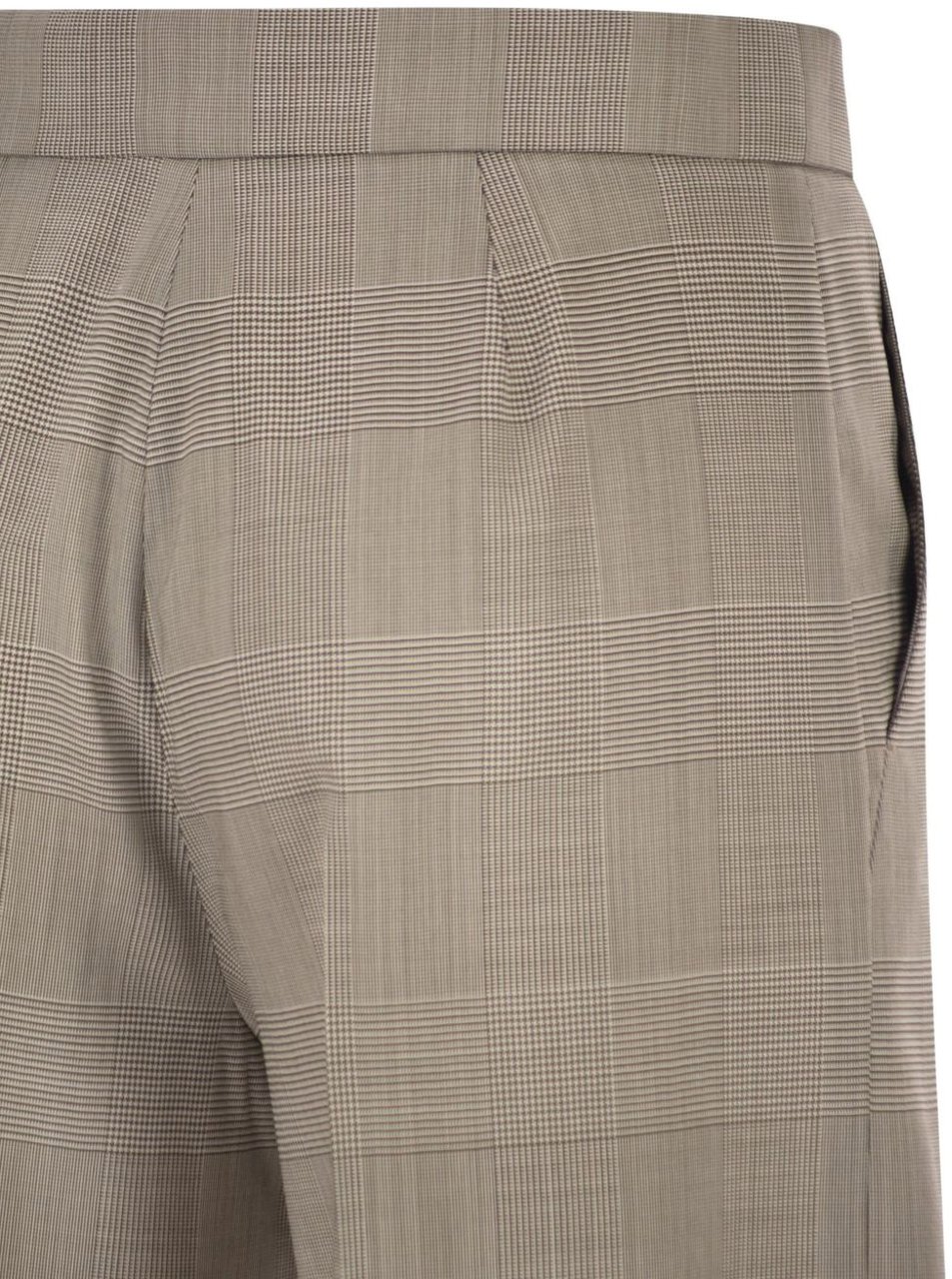Max Mara Trousers Vert Olive Donkergroen