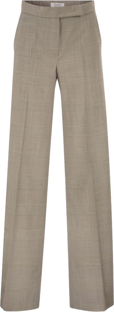 Max Mara Trousers Vert Olive Donkergroen