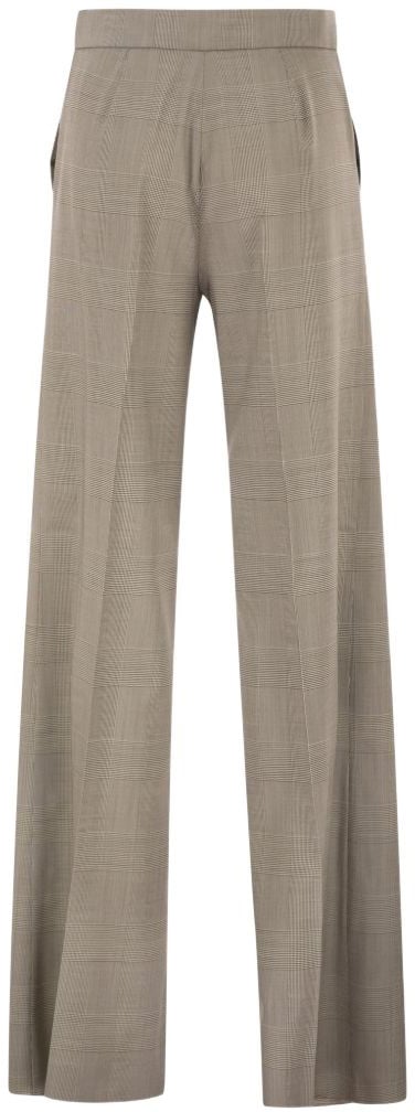 Max Mara Trousers Vert Olive Donkergroen