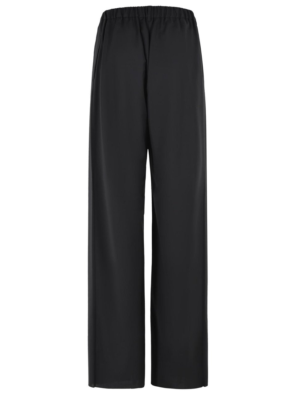 Max Mara 'Editto' Black Virgin Wool Pants Zwart