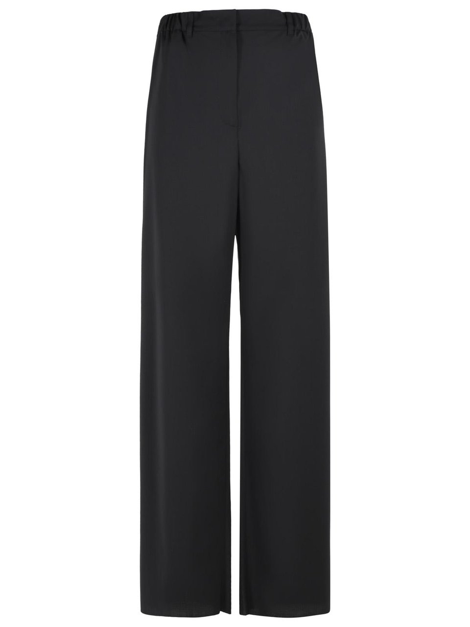 Max Mara 'Editto' Black Virgin Wool Pants Zwart