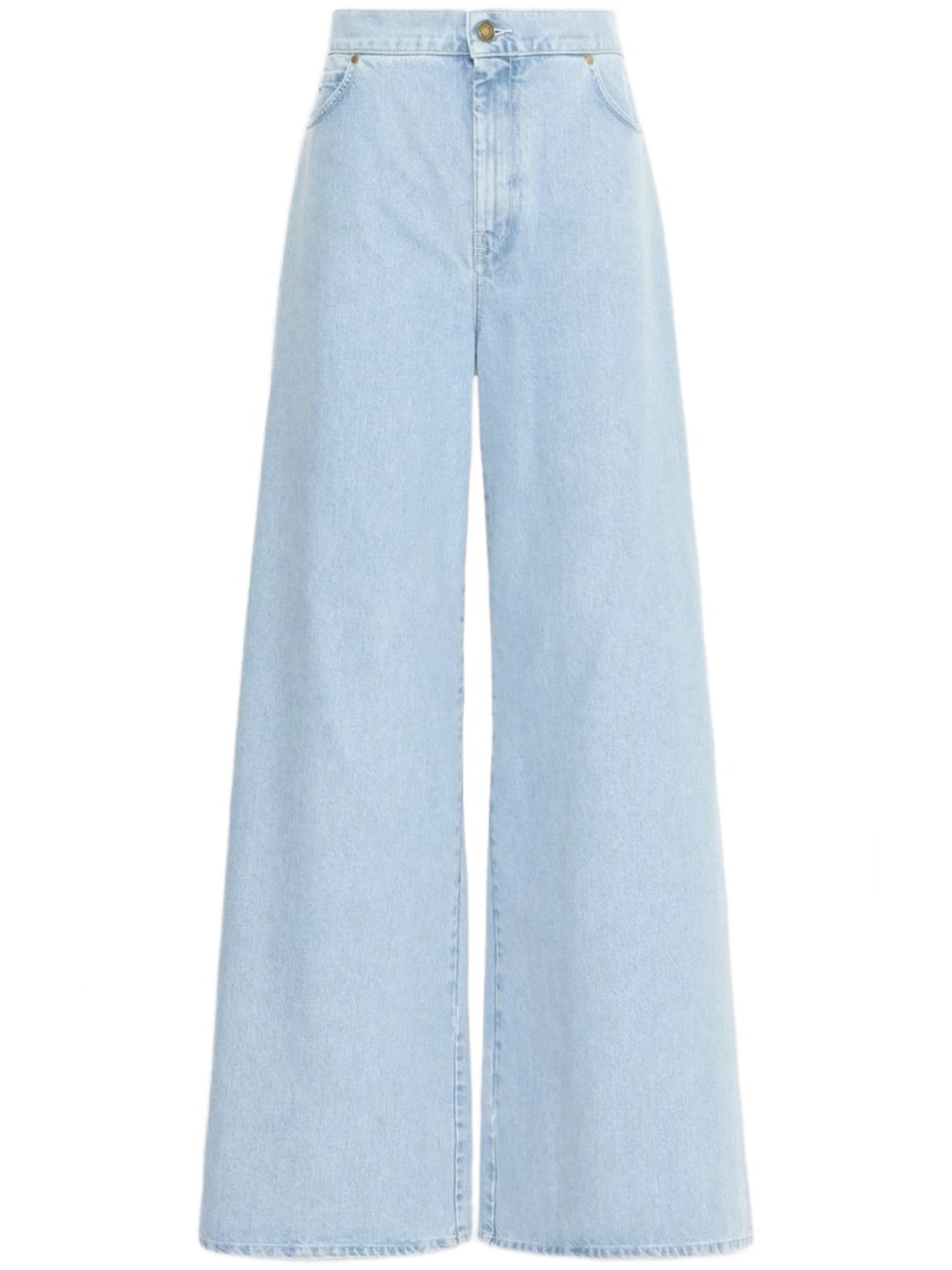 Max Mara Light Blue Mxmaffari High-Waisted Jeans Blauw