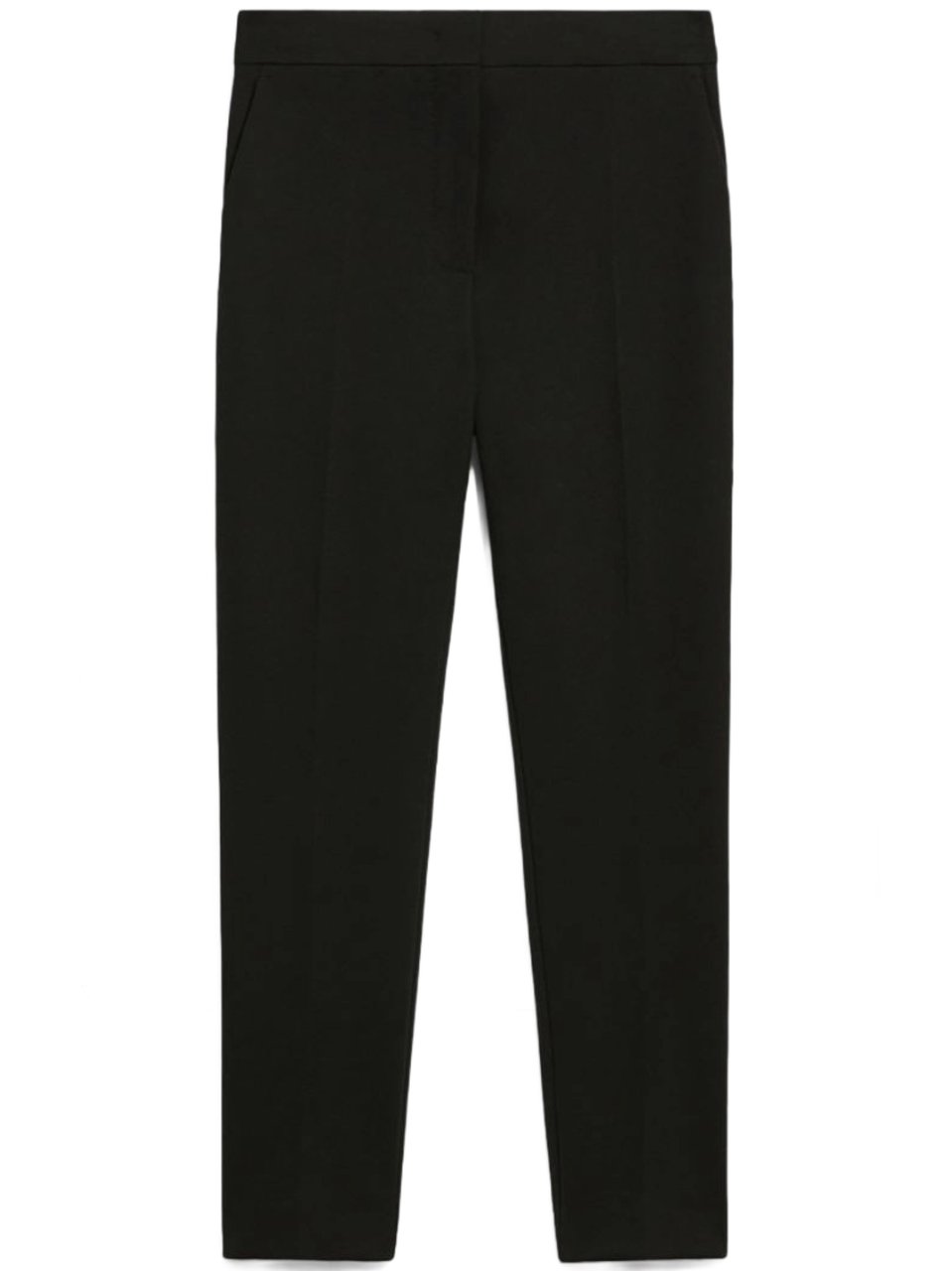 Max Mara Pegno Tailored Minimalist Cropped Pants Zwart