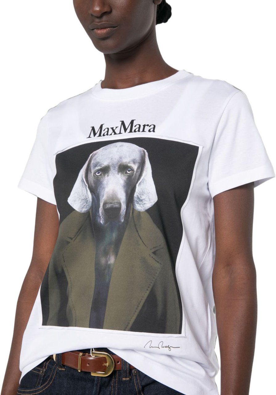 Max Mara Top Blanc Wit