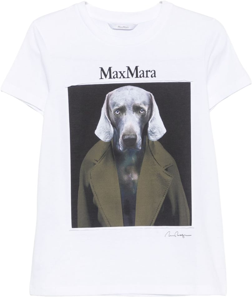 Max Mara Top Blanc Wit
