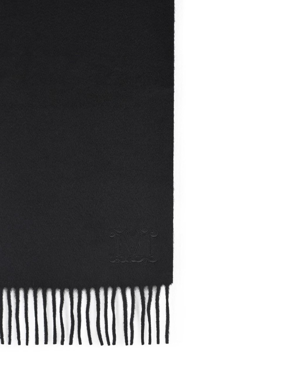 Max Mara 'Wsdalia' Black Cashmere Stole Rood